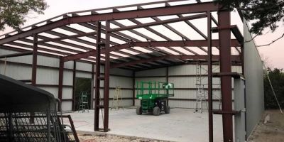 Steel Garage Carport Installation 